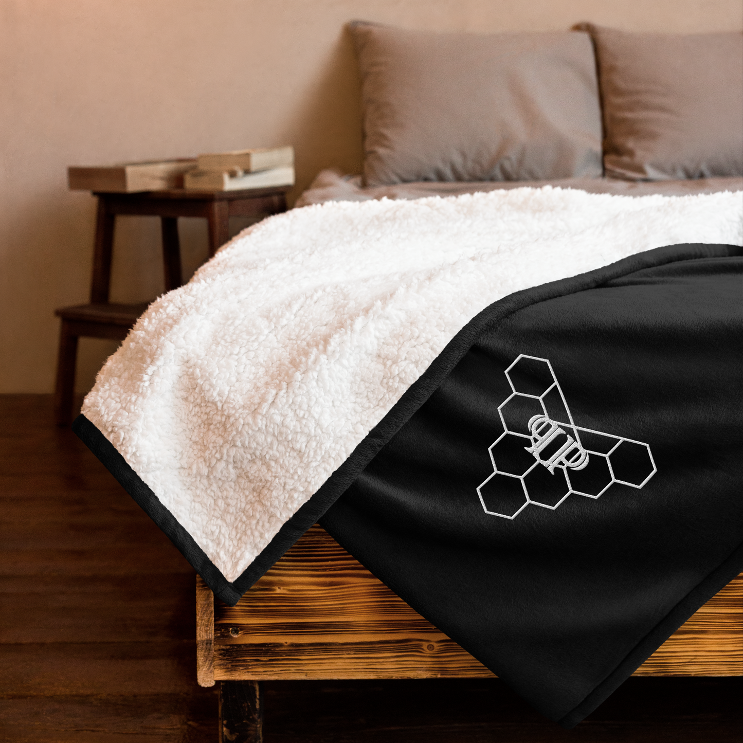 "Heart of the Hive" Sherpa Blanket