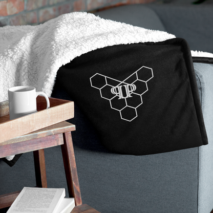 "Heart of the Hive" Sherpa Blanket